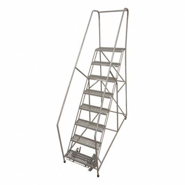 Rolling Ladder Steel 110In. H. Gray