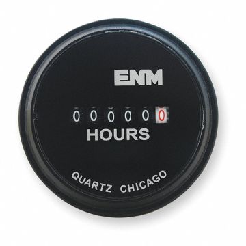 DC Hour Meter Electrical 2.31 in Round