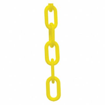 Plastic Chain 1-1/2 Sz 25 ft L Yellow