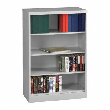Bookcase Width 36 In 4 Shelf Grey