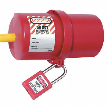 Plug Lockout Red 9/16In Shackle Dia.