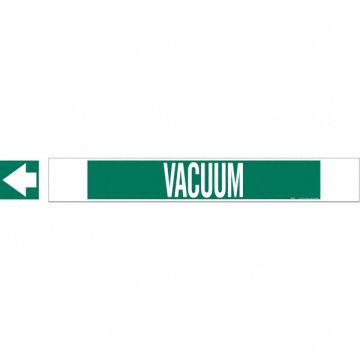 Pipe Marker Vacuum 4 in H 24 in W