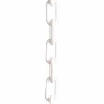 Plastic Chain 1-1/2 In x 50 ft White