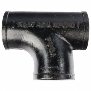 Tee Cast Iron 2 in Pipe Size Socket