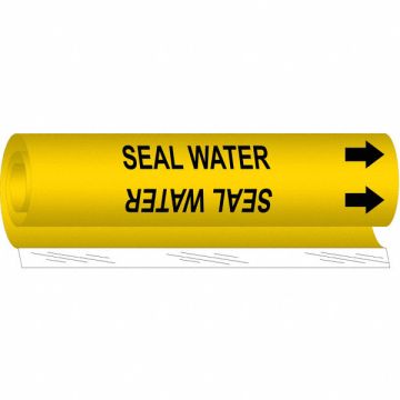 Pipe Marker Seal Water 5 in H 8 in W