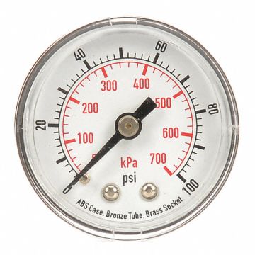 D1335 Pressure Gauge 0 to 100 psi 0 to 700 kPa