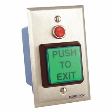 Push to Exit Button DPST Momentary 5A