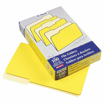 Legal File Folders Yellow PK100