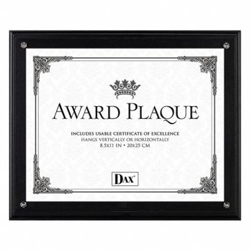 Award Plaque 8-1/2x11 In Black