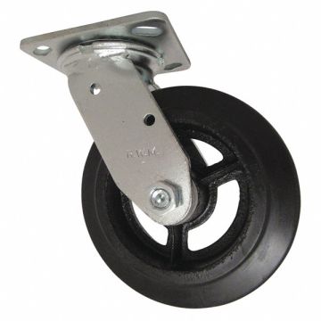 Swivel w/6x2 Rubber on Iron Wheel