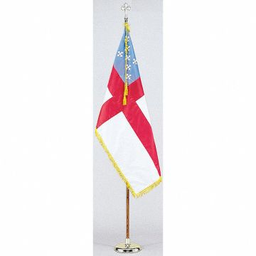 Episcopal Flag Set W/base Nylon
