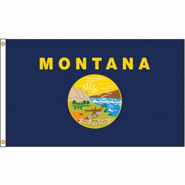 D3772 Montana Flag 5x8 Ft Nylon