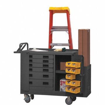 Mobile Cabinet Bench Steel 52-3/4 W 19 D