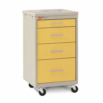Compact Cart Steel/Polymer Taupe/Yellow