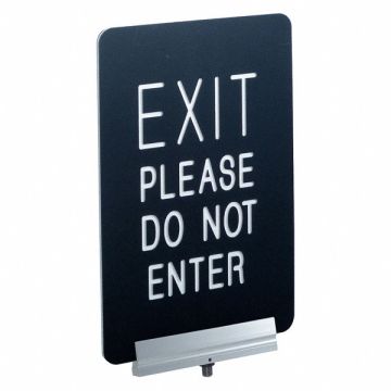 Signage Engraved 11x7 in. EXIT PLEASE