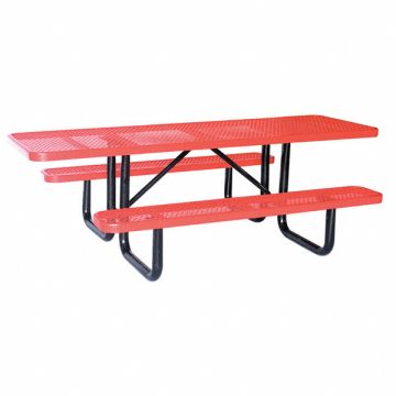 Picnic Table W x96 D Red