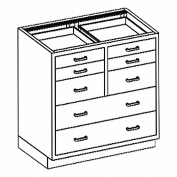 Base Cabinet (8) Drawers 35 W