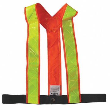 Safety Vest Orange/Red Hook-and-Loop