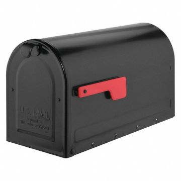 Mailbox 1 Door Black 10-5/6 H