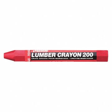 Lumber Crayon Red 1/2 Size PK12
