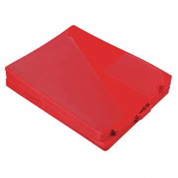 Outguides Preprinted Tabs Red PK50