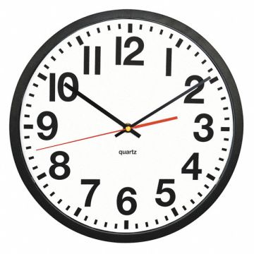 Large Numeral Clock 13 Black