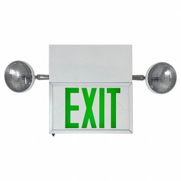 Exit Sign LED Green Letter Color 3 Faces