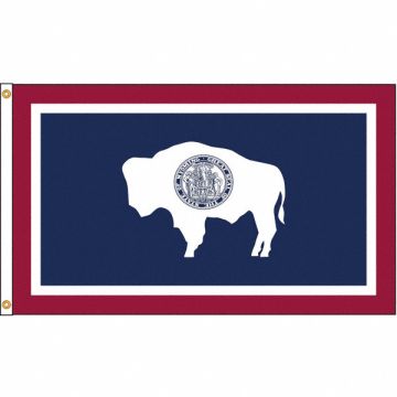 D3771 Wyoming Flag 4x6 Ft Nylon