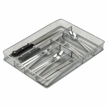 Cutlery Tray 6 Compartments Silver