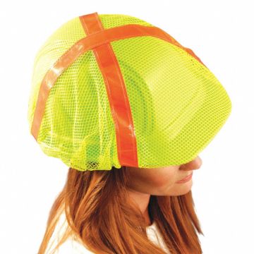 Hard Hat Cover Polyester Mesh Yellow