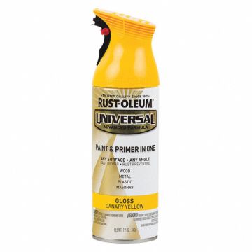 Spray Paint Canary Yellow Gloss 12 oz.