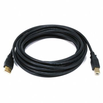 USB 2.0 Cable 15 ft.L Black