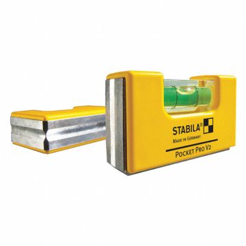 Pocket Level Aluminum 2-1/2 in L 1 Vial