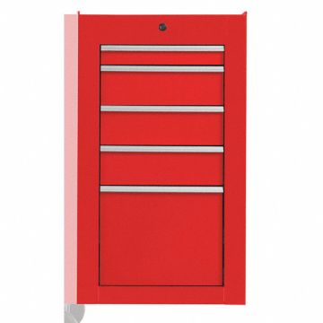 High Gloss Red Heavy Duty Side Cabinet