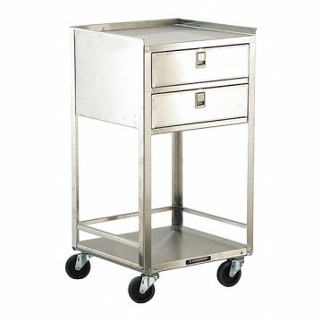 Mobil Equipment Stand Silver Cabinet
