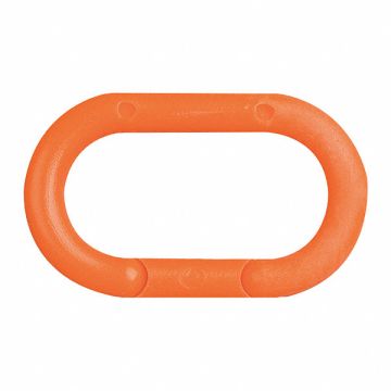 Chain Link Orange 2 Size Plastic PK10