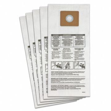 Vacuum Bag Paper 2-Ply Reusable PK5