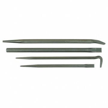 Pry Bar Set Pieces 4 Steel 24-7/8 in L