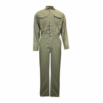 D0766 Flame-Resistant Coverall Khaki M HRC2