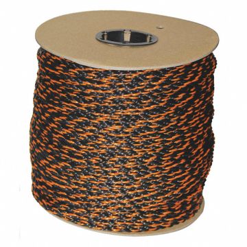 Rope 600ft Blk/Orng 215lb. Polyprpylne