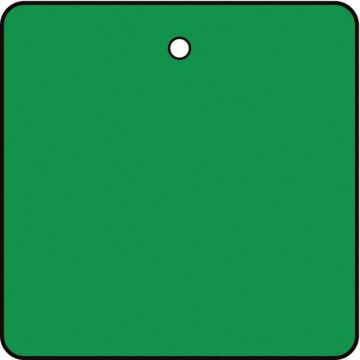 Blank Tag 2 x 2In Green PK10