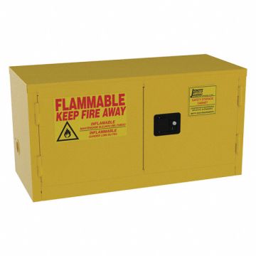 Flammable Safety Cabinet 15 gal Yellow