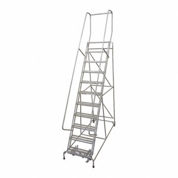 Rolling Ladder Steel 140In. H. Gray