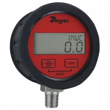 K4240 Digital Pressure Gauge 3 Dial Size Red
