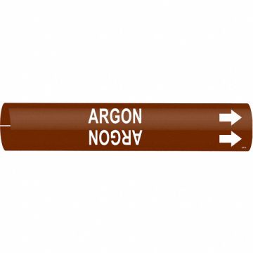 Pipe Marker Argon 2 in H 2 in W