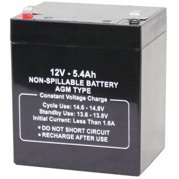 Battery 12VDC 5.4Ah 0.187 Faston