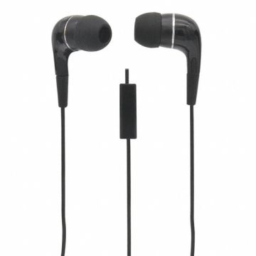 Wired Earbuds Stereo Plastic Black
