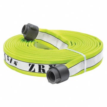 Fire Hose 50 ft Green Polyester