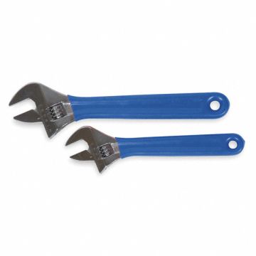 Adj. Wrench Sets Steel Chrome 8 to 10