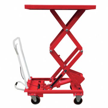 Scissor Lift Cart 660 lb Steel Fixed